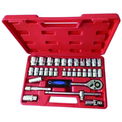 1/4 DR. SOCKET SET IN BLOW MOULDING BOX