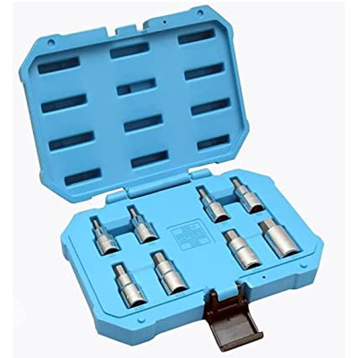 HEX. BIT SOCKETS - 12.7MM (1/2) SQUARE DRIVE (8PCS. BIT SOCKET SET)