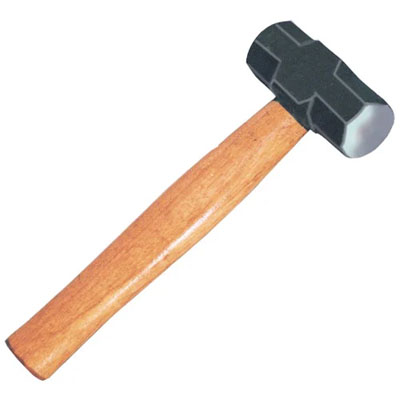 SLEDGE HAMMER WITH HICKORY WOOD HANDLE